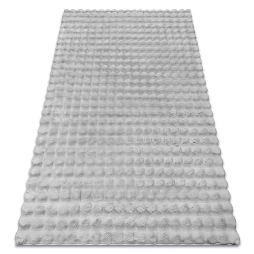 60x100 Cm Tapis Bubble Argentin 21 Imitation De Fourrure De Lapin 3d Structurel