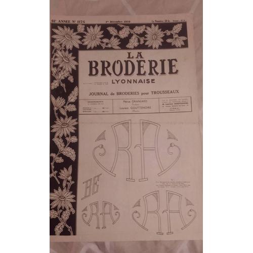 La Broderie Lyonnaise 1174 Décembre 1959