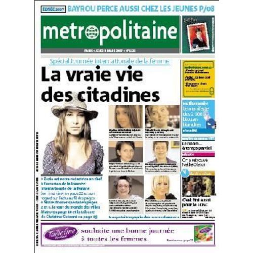 Journal Métro Spécial Zazie  N° 1122 : Couverture Zazie Rédactrice En Chef