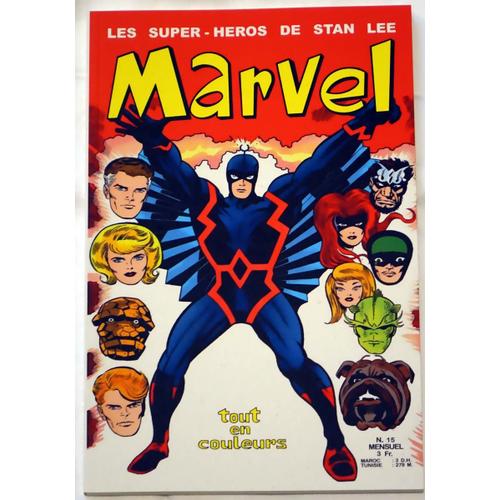 Marvel N° 15 Lug 1971 - Strange, Fantask, Marvel, Lug + Poster Attaché Des Fantastiques Et Les Inhumains Par Jack Kirby