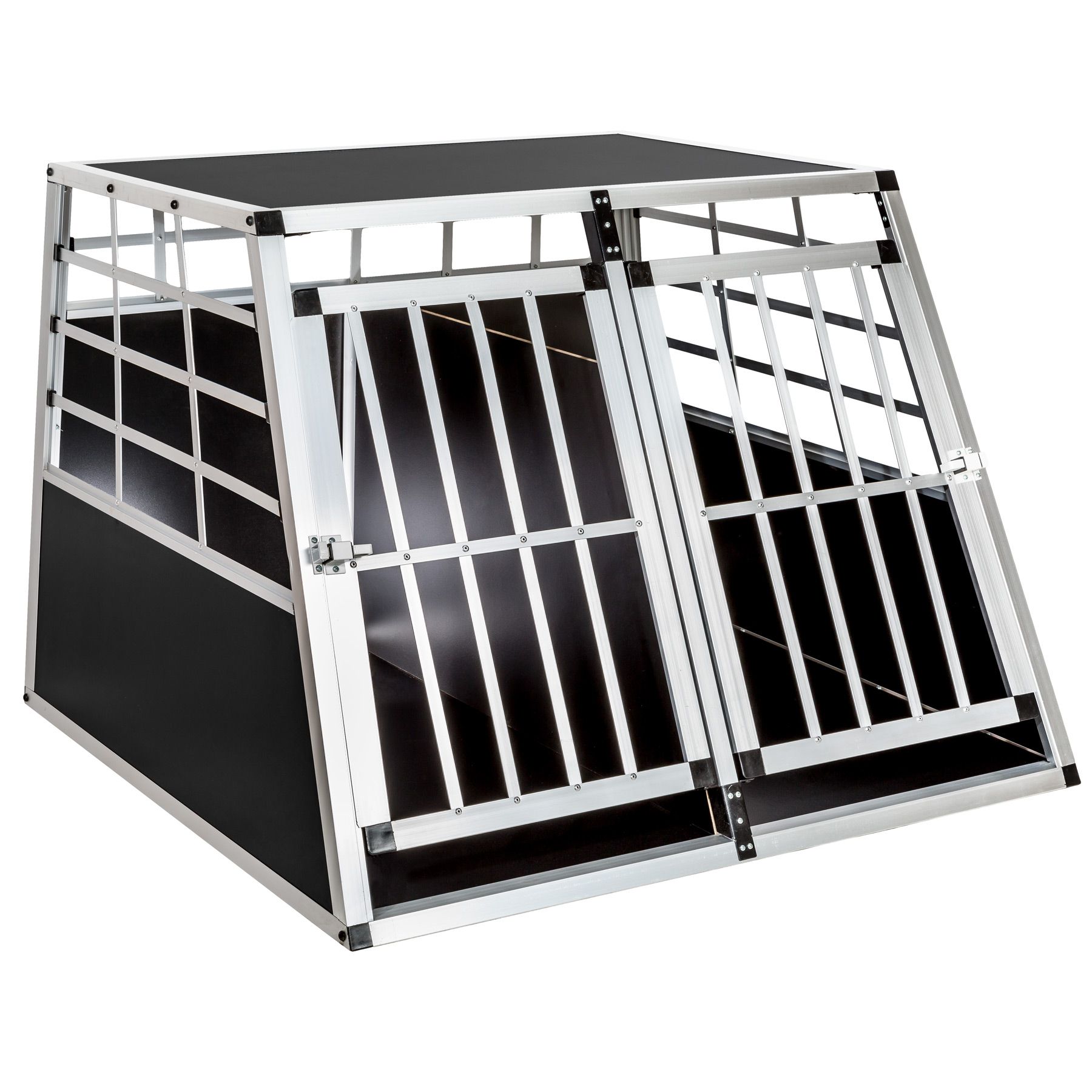 Cage de transport pour chien démontable noire