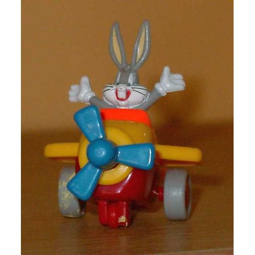 Figurine Bugs Bunny Dans Son Avion (À Friction)