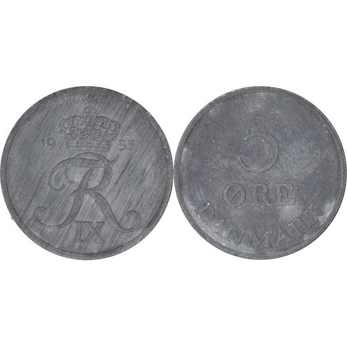 Danemark - 1953 - 5 Ore Frédéric Ix - 17-234