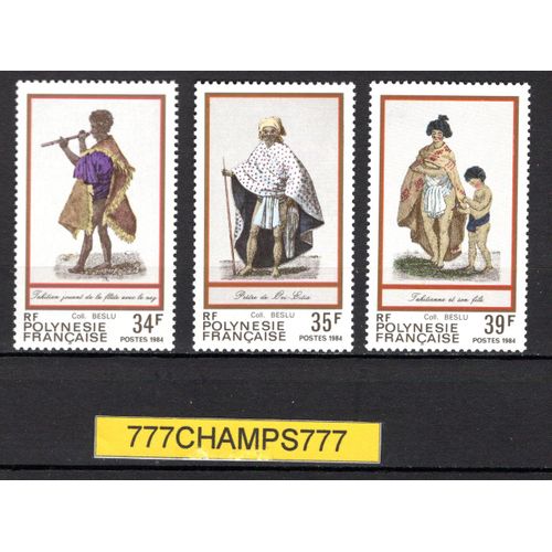 Polynésie Française. Folklore. 1984. Y & T 216 À 218