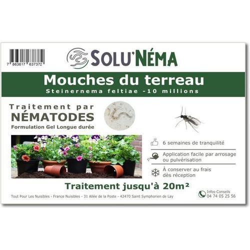 SOLUNEMA - TRAITEMENT MOUCHES DES TERREAUX - 10 MILLIONS NÉMATODES SF