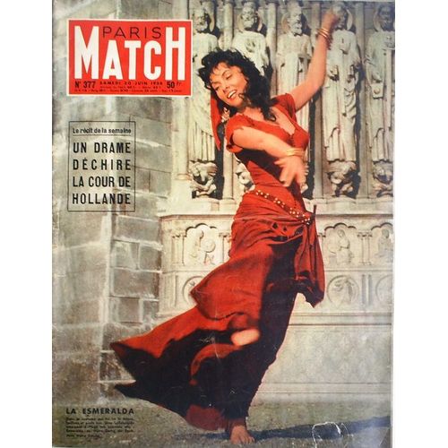 Paris Match  N° 377 : Gina Lollobrigida Fernand Leger Marlène Dietrich Vittorio De Sica Le Maréchal Tito