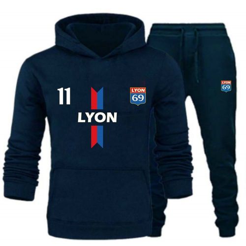 Jogging Survêtement De Lyon Homme (Taille L,Couleur Bleu)