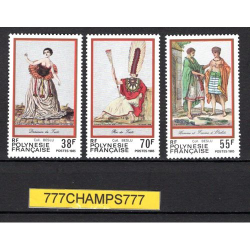 Polynésie Française. Folklore. 1985. Y & T 238 À 240