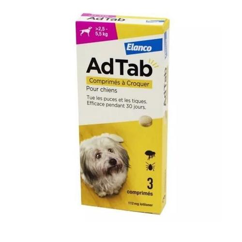 Adtab Anti Puces Chien S (2,5-5 Kgs) Boite De 3