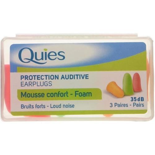 QUIES Earplug Mousse Fluo 3 Paires,195