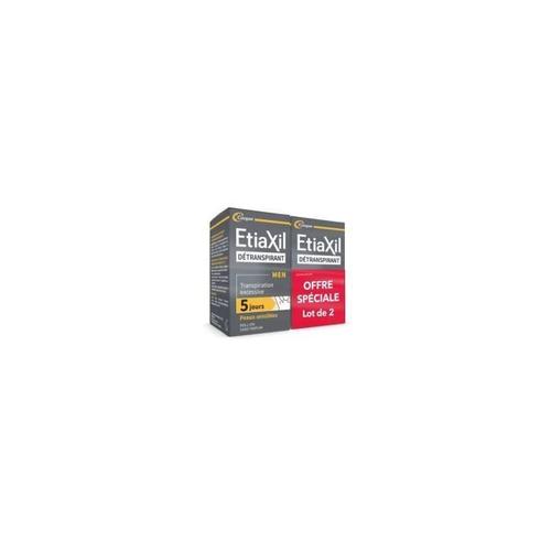 Etiaxil Détranspirant Men Peaux Sensibles Roll-On Lot De 2 