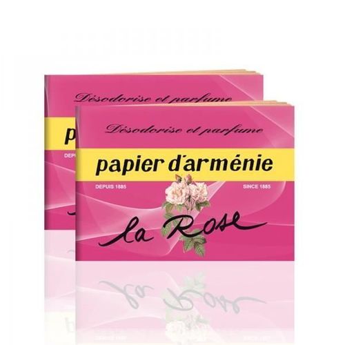 4 carnets papiers d'armenie - ROSE