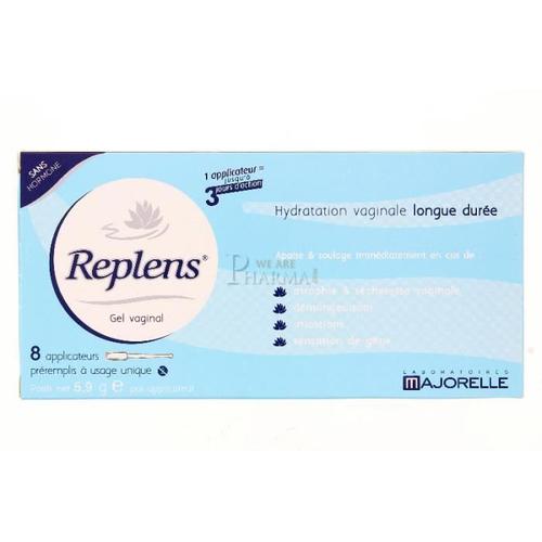 Replens Gel Vaginal Hydratant Laboratoires Majorelle X 8 Applicateurs