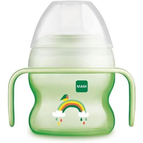 Mam Tasse De Démarrage Cup Avec Poignées Antidérapantes Et Bec Verseur 4 Mois 150 Ml, Vert[166]