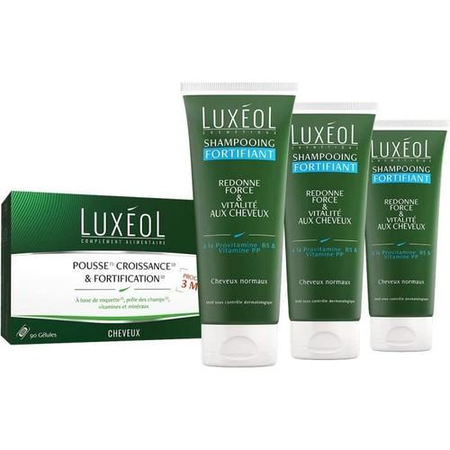 Luxéol Pack De 4 Produits Pousse Et Fortification Des Cheveux 