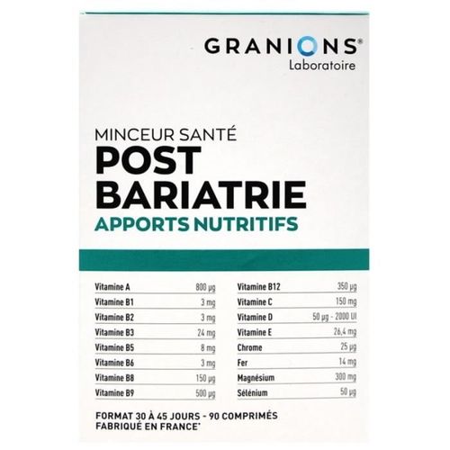 Granions Post-Bariatrie 90 Comprimés 
