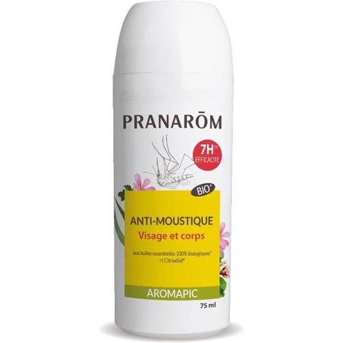 Pranarôm - Roller Anti-moustiques aux Huiles Essentielles Bio 7 Heures d'Efficacité - Aromapic 75 ml115