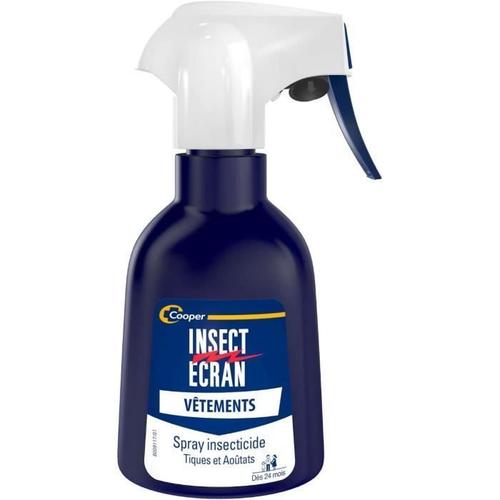INSECT ECRAN - Spray vêtements insecticide - protection contre les morsures de tiques & piqûres d'aoûtats - dès 24 mois - 200 [423]