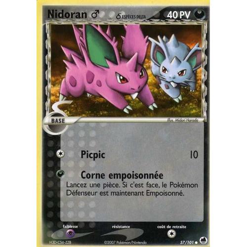 Pokemon  - Nidoran (57) - Île Des Dragons