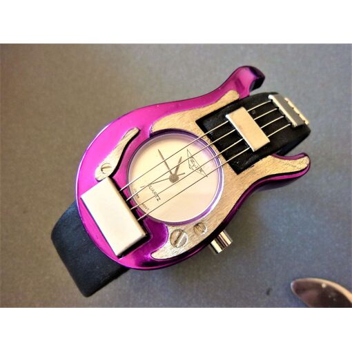 Montre ZZYZX GUITARE Pour Homme – Style Rétro Musique, Boîtier Acier Et Bracelet Cuir
