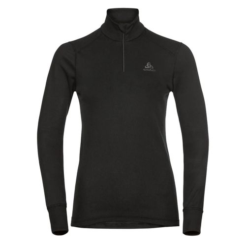 Sous Vêtements Thermiques Chaud Odlo Bl Top Turtle Neck L/S Half Zip Active W Noir