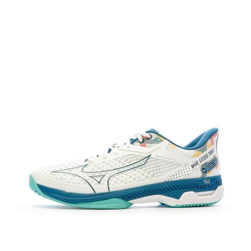 Chaussures De Tennis Blanches/bleu Mizuno Wave Exceed