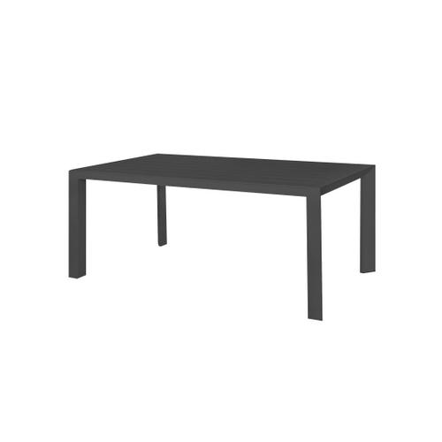 Table De Jardin De Repas En Aluminium Gris Anthracite 180 Cm - Nihoa