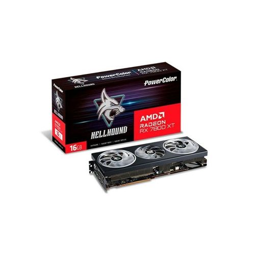 Powercolor Rx 7800xt Hellhound 16gb Grafikkarte - 16gb Gddr6, 1x Hdmi