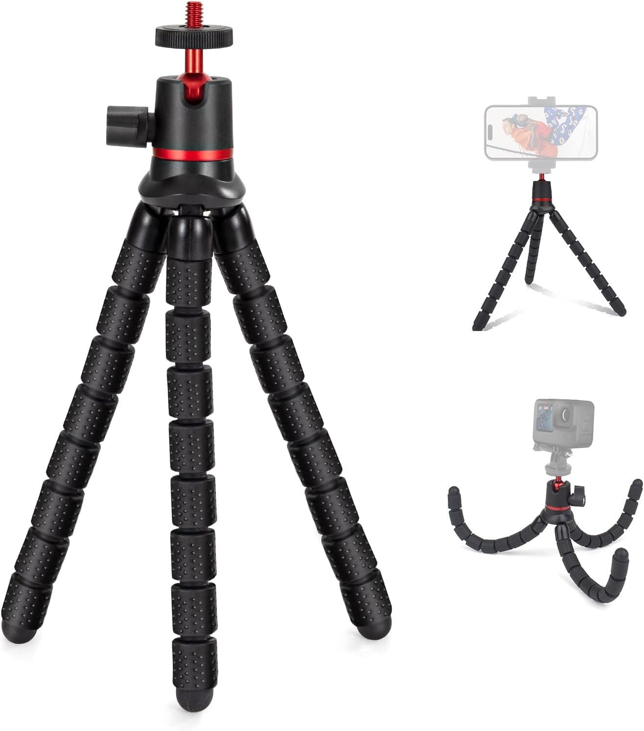 Trepied Smartphone Trepied Appareil Photo Mini Trépied Flexible Rot...