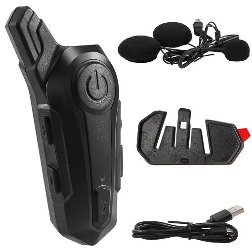 Interphone Bluetooth Pour Casque De Moto,Casque D'interphone Univer...