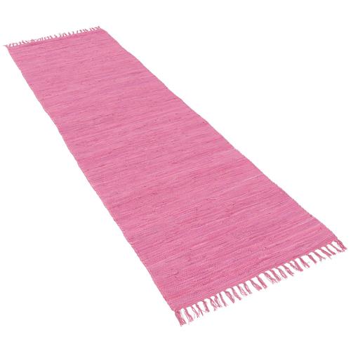 Pergamon Jolly Cotton - Tapis Long Couloir - Tapis Naturel En Coton Berry 60x120 Cm