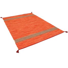 Pergamon Tapis En Coton Naturel Kilim Toskana Terre Cuite 120x180 Cm