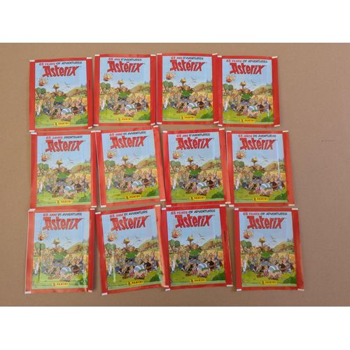 Panini Astérix 65 Ans Lot De 12 Pochettes