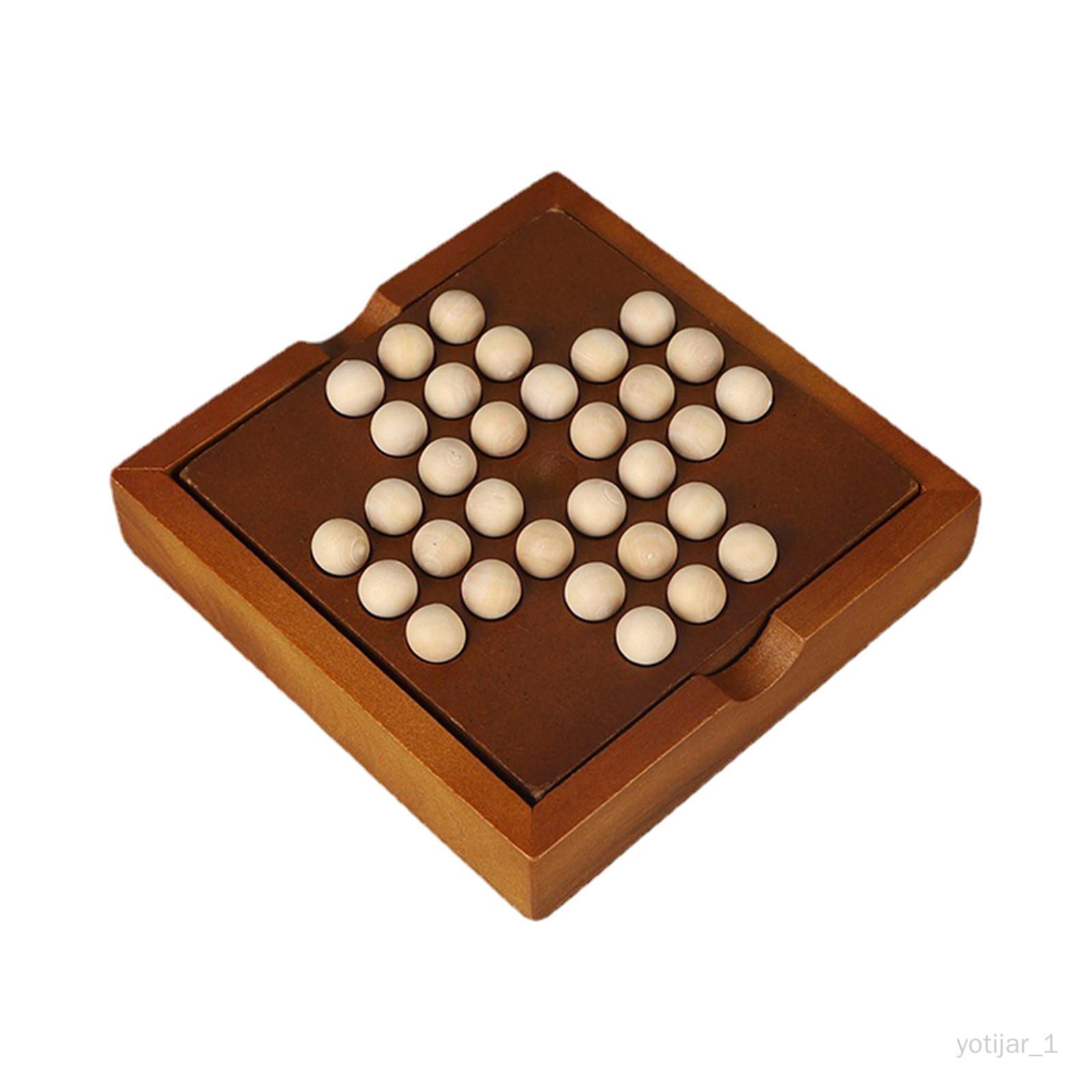 Jeu du solitaire avec billes en verre - Casse-Tête - Achat & prix