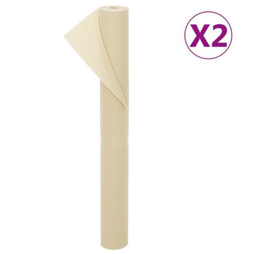 vidaXL Toison végétale 2 rouleaux 70 g/m² 10x1,6 m