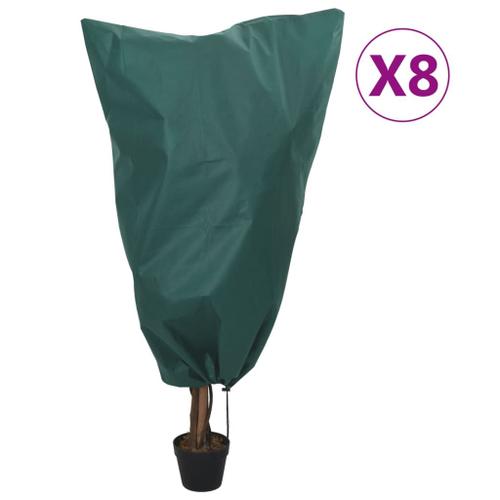 vidaXL Housses de protection pour plantes avec cordon de serrage 8 pcs