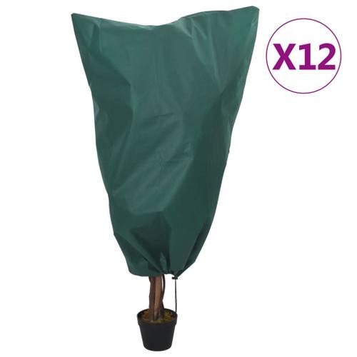 vidaXL Housses de protection pour plantes avec cordon de serrage 12pcs