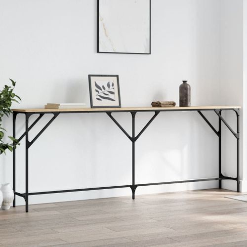Vidaxl Table Console Chêne Sonoma 200x29x75 Cm Bois D'ingénierie