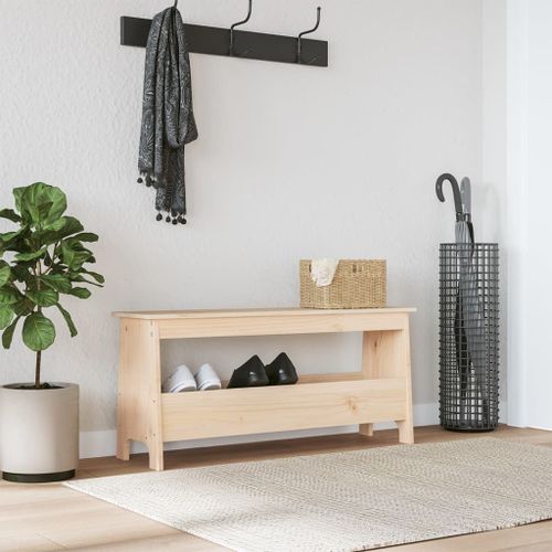 Vidaxl Banc D'entrée 100x28x45 Cm Bois De Pin Massif