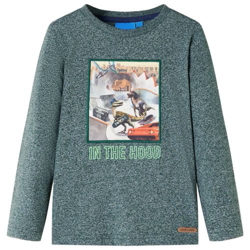 T-Shirt Enfants À Manches Longues Imprimé Dinosaure 116
