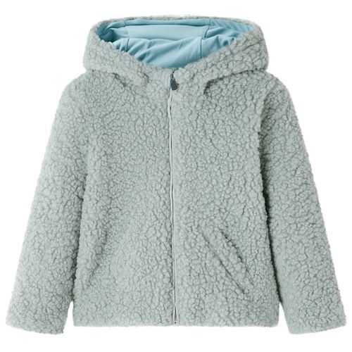 Veste À Capuche Pour Enfants Fausse Fourrure Vert Menthe 92