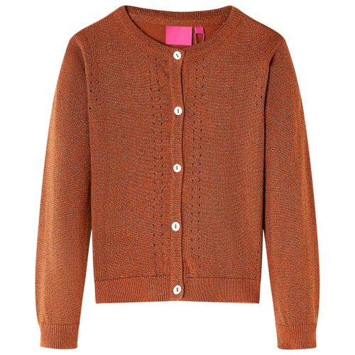 Cardigan Pour Enfants Tricoté Cognac 92