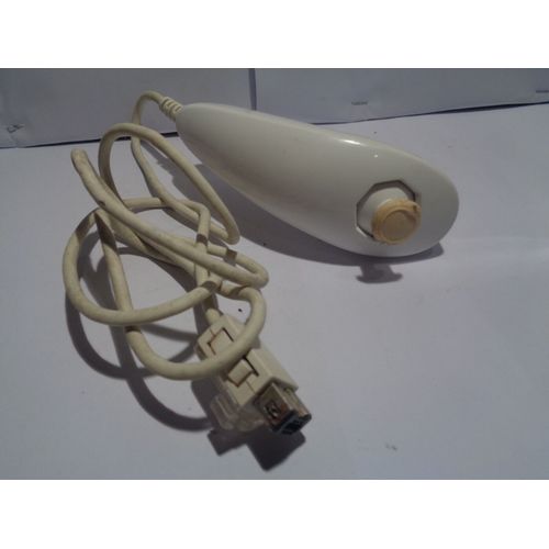 Jeux Video - Nintendo - Controleur Nunchuk Blanc Officiel
