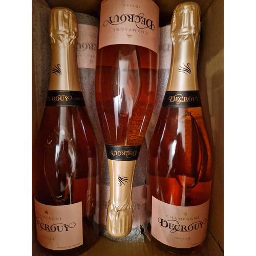 Carton De 6 Btls De Champagne Rose Decrouy Cuvee Idylle
