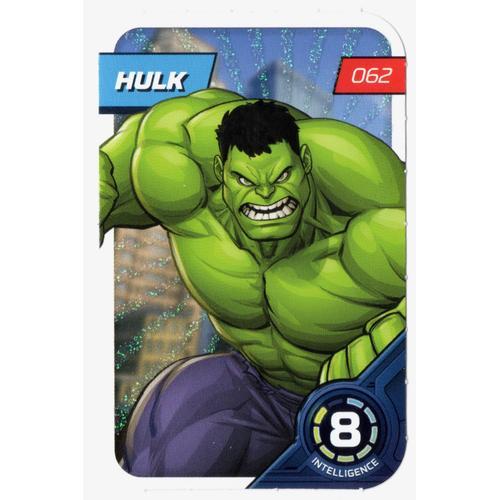 Hulk 062 - Image Vignette Carte N°62 - Album Défie Tes Héros - Marvel - Leclerc - 2023