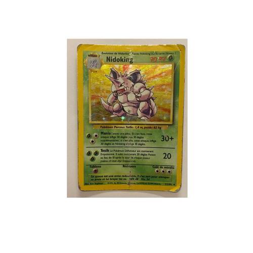 Carte Pokemon Nidoking 11/102 Fr - Holo Set De Base - Played