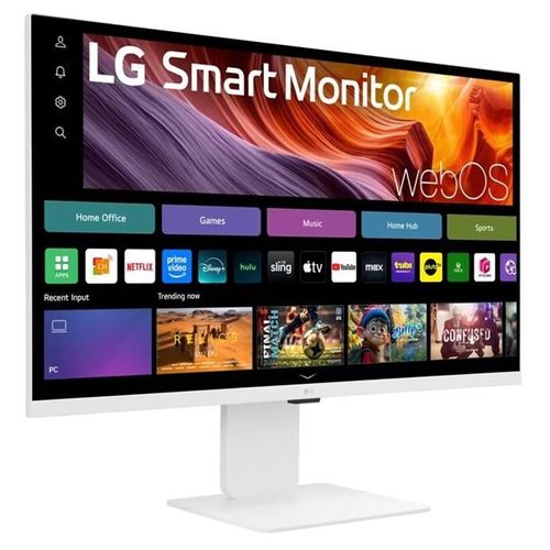 LG 32U850SA-W - Écran LCD - Intelligent - 32" (31.5" visualisable) - 3840 x 2160 4K @ 60 Hz - IPS - 400 cd/m² - 1000:1 - HDR10 - 5 ms - 2xHDMI, 3xUSB-C - haut-parleurs - blanc