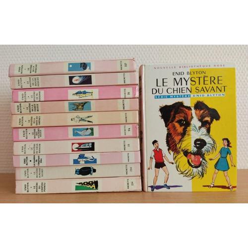 Lot De 11 Livres Anciens Bibliothèque Rose Enid Blyton Série Le Mystere