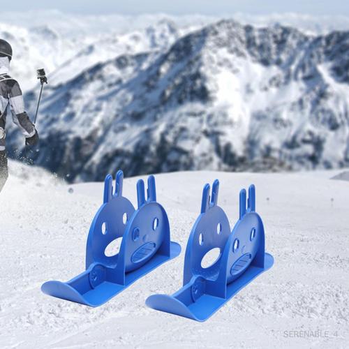 Ski Draisienne Traîneau Hiver Neige Traîneau pour les tout-petits Herbe  Bleu