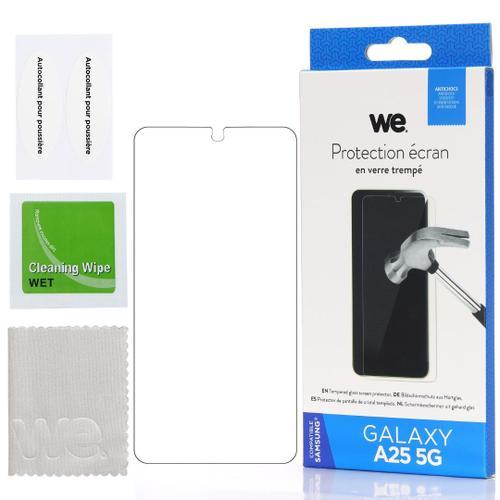 We Verre Trempé Samsung Galaxy A25 5g: Protection Écran - Anti-Rayures - Anti-Bulles D'air - Ultra-Résistant - Dureté 9h Glass